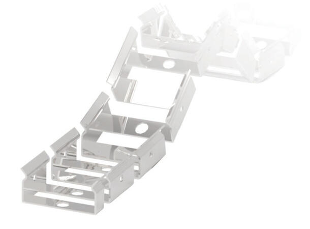 SBL Silikonprofil kit  20 x 20 5m, Komplett kit, Uten LED Strip, Sort